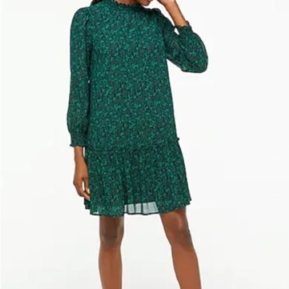 J. Crew Floral Chiffon Dress
